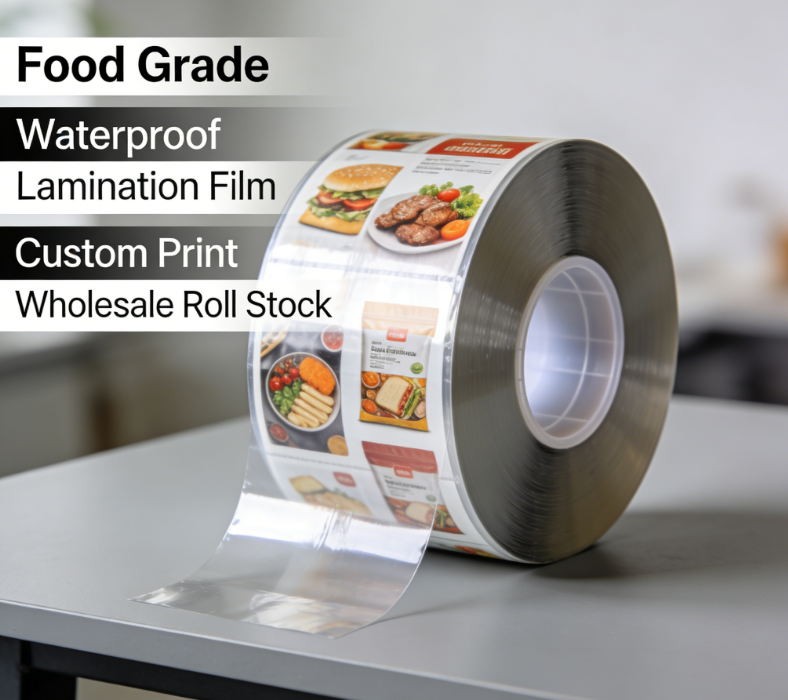 Grád Bia BOPP Rolla Scannán Lamination Scannán Pacáistiú Solúbtha Clóbhuailte Saincheaptha