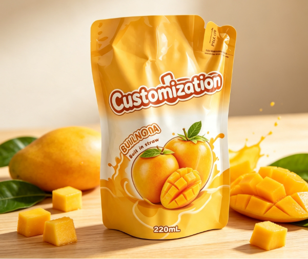 Il-blasanna 220ml Púitsí Squeeze Tuí Tógtha Isteach Málaí Pacáistithe Puree & Súnna Saincheaptha